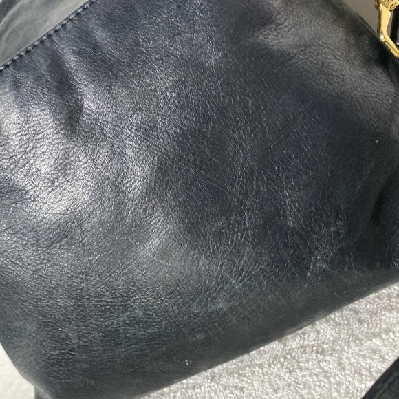 Margot Black Leather Crossbody Bag Purse Shoulder Bag - Picture 7 of 16